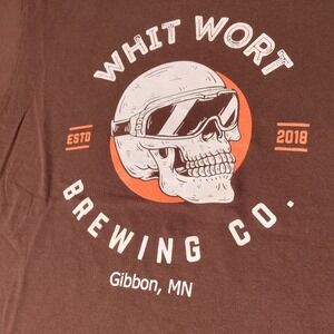 Whit Wort‎ Brewing Co 2018 Skull Goggles Gibbon MN Cabela's Sz M - Imperfect